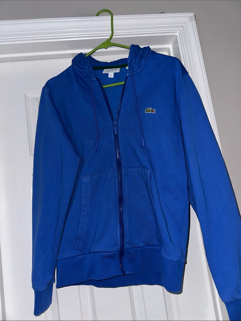 Lacoste full zip hooded sweatshirt